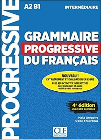 کتاب فرانسوی Grammaire Progressive Du Francais A2 B1 Intermediaire 4ed+Corriges